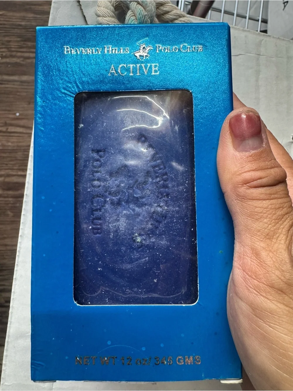New Beverly Hills Polo Club Active Blue Soap Bar with Rope